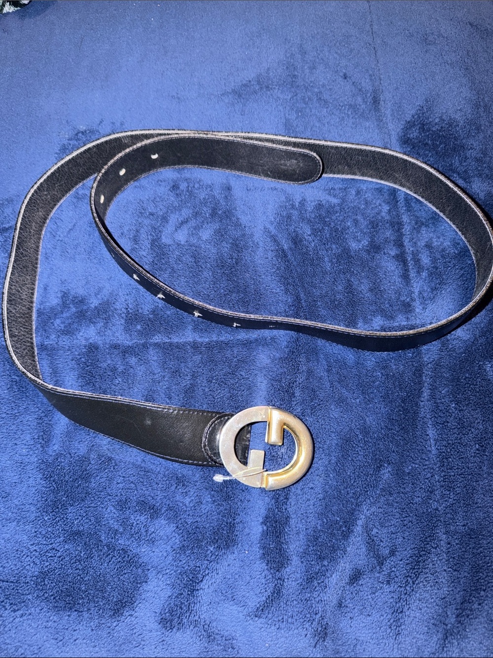 Vintage Gucci Leather Two-Tone Belt Made In Italy Size 105